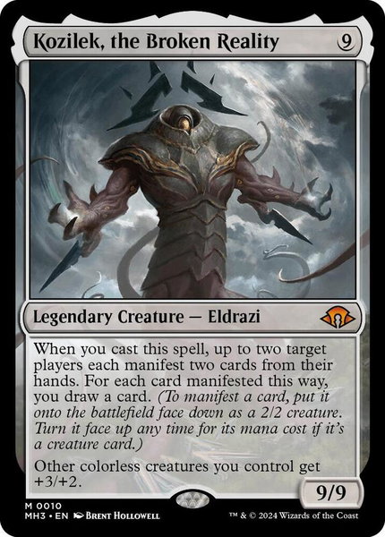 Kozilek, the Broken Reality trading card from Modern Horizons 3 Kozilek, the Broken Reality - Modern Horizons 3 Magic: The Gathering trading card