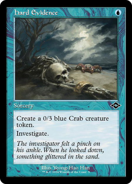 Hard Evidence (Retro Frame) - Modern Horizons 2 Magic: The Gathering trading card