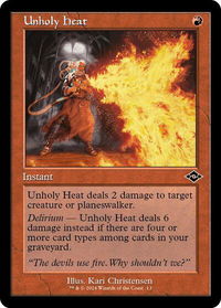 Unholy Heat (Retro Frame) - Modern Horizons 2 (MH2) #13 - Common Magic: The Gathering Trading Card