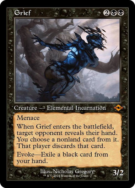 Grief (Retro Frame) trading card from Modern Horizons 2 Grief (Retro Frame) - Modern Horizons 2 Magic: The Gathering trading card