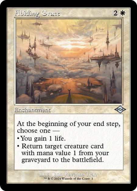 Abiding Grace (Retro Frame) - Modern Horizons 2 Magic: The Gathering trading card