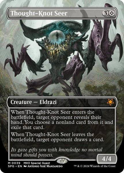 Thought-Knot Seer (Borderless) trading card from Special Guests Thought-Knot Seer (Borderless) - Special Guests Magic: The Gathering trading card