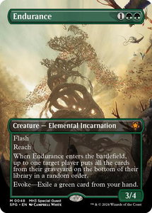 Endurance (Borderless) - Special Guests (SPG) #48 - Mythic Rare Magic: The Gathering Trading Card