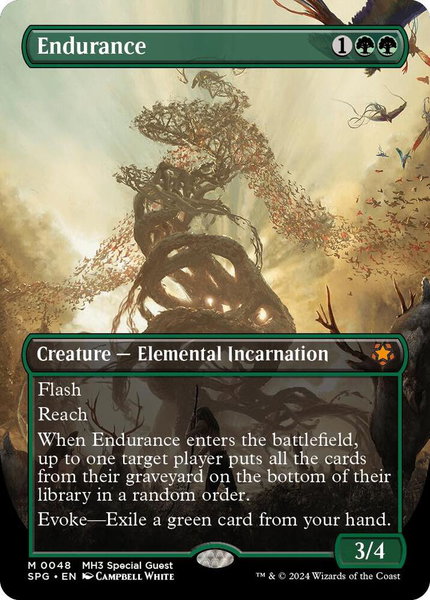 Endurance (Borderless) trading card from Special Guests Endurance (Borderless) - Special Guests Magic: The Gathering trading card