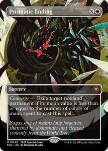 Prismatic Ending (Borderless) - Special Guests (SPG) #40 - Mythic Rare Magic: The Gathering Trading Card