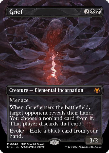 Grief (Borderless) trading card from Special Guests Grief (Borderless) - Special Guests Magic: The Gathering trading card