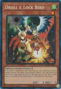 Droll & Lock Bird (PCR) - 25th Anniversary Rarity Collection II (RA02) #RA02-EN006 - Prismatic Collector's Rare YuGiOh Trading Card