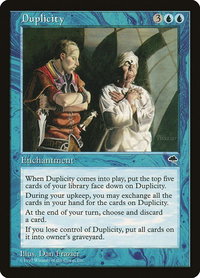 Duplicity - Tempest (TMP) #60 - Rare Magic: The Gathering Trading Card