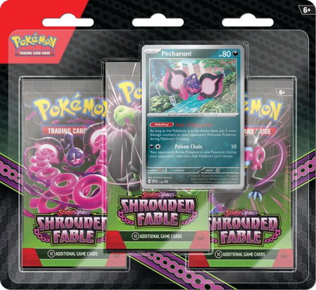 Shrouded Fable 3 Pack Blister [Pecharunt] - SV: Shrouded Fable Pokémon trading card