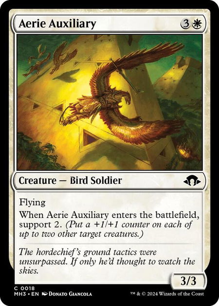 Aerie Auxiliary - Modern Horizons 3 Magic: The Gathering trading card
