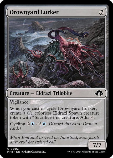 Drownyard Lurker trading card from Modern Horizons 3 Drownyard Lurker - Modern Horizons 3 Magic: The Gathering trading card