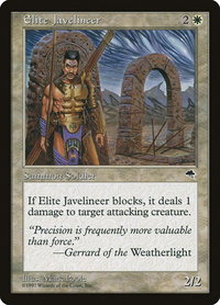 Elite Javelineer - Tempest (TMP) #17 - Common Magic: The Gathering Trading Card