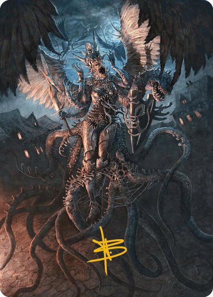 Angelic Aberration Art Card (Gold-Stamped Signature) trading card from Art Series: Modern Horizons 3 Angelic Aberration Art Card (Gold-Stamped Signature) - Art Series: Modern Horizons 3 Magic: The Gathering trading card