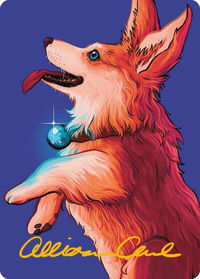 Phelia, Exuberant Shepherd Art Card (Gold-Stamped Signature) - Art Series: Modern Horizons 3 (ASMH3) #46 - Special Magic: The Gathering Trading Card