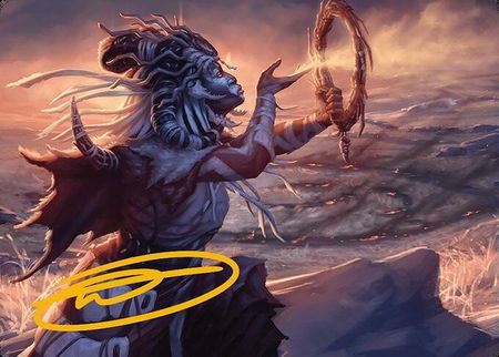 Witch Enchanter Art Card (Gold-Stamped Signature) - Art Series: Modern Horizons 3 Magic: The Gathering trading card