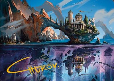 Copy Land Art Card (Gold-Stamped Signature) - Art Series: Modern Horizons 3 (ASMH3) #29 - Special Magic: The Gathering Trading Card