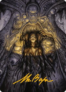 Chthonian Nightmare Art Card (Gold-Stamped Signature) - Art Series: Modern Horizons 3 (ASMH3) #37 - Special Magic: The Gathering Trading Card