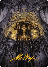 Chthonian Nightmare Art Card (Gold-Stamped Signature) - Art Series: Modern Horizons 3 (ASMH3) #37 - Special Magic: The Gathering Trading Card