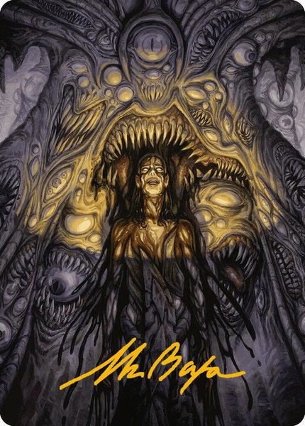 Chthonian Nightmare Art Card (Gold-Stamped Signature) trading card from Art Series: Modern Horizons 3 Chthonian Nightmare Art Card (Gold-Stamped Signature) - Art Series: Modern Horizons 3 Magic: The Gathering trading card