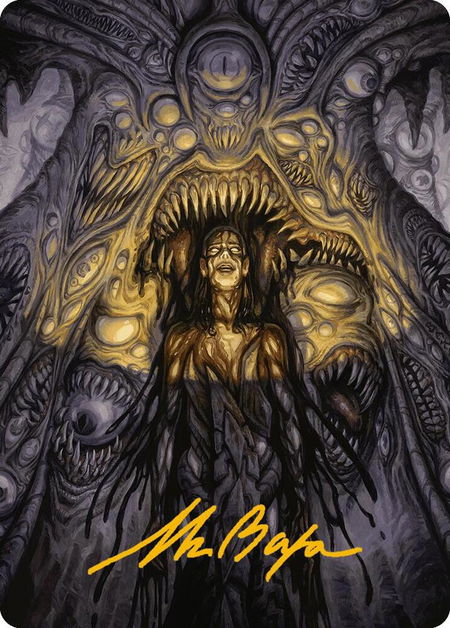 Chthonian Nightmare Art Card (Gold-Stamped Signature) trading card from Art Series: Modern Horizons 3 Chthonian Nightmare Art Card (Gold-Stamped Signature) - Art Series: Modern Horizons 3 Magic: The Gathering trading card