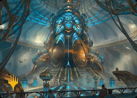 Aether Refinery Art Card (Gold-Stamped Planeswalker Symbol) trading card from Art Series: Modern Horizons 3 Aether Refinery Art Card (Gold-Stamped Planeswalker Symbol) - Art Series: Modern Horizons 3 Magic: The Gathering trading card