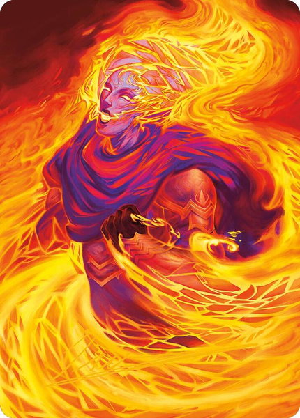 Flare of Duplication Art Card (Gold-Stamped Signature) - Art Series: Modern Horizons 3 Magic: The Gathering trading card