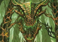 Colossal Dreadmask Art Card (Gold-Stamped Signature) - Art Series: Modern Horizons 3 (ASMH3) #8 - Special Magic: The Gathering Trading Card