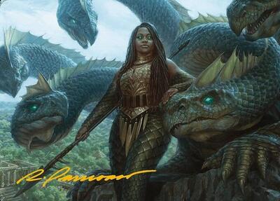 Hydra Trainer Art Card (Gold-Stamped Signature) - Art Series: Modern Horizons 3 (ASMH3) #10 - Special Magic: The Gathering Trading Card