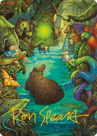 Primal Prayers Art Card (Gold-Stamped Signature) - Art Series: Modern Horizons 3 (ASMH3) #39 - Special Magic: The Gathering Trading Card