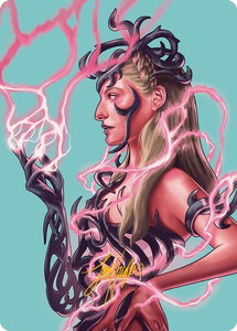 Breya, Etherium Shaper Art Card (Gold-Stamped Signature) - Art Series: Modern Horizons 3 (ASMH3) #49 - Special Magic: The Gathering Trading Card