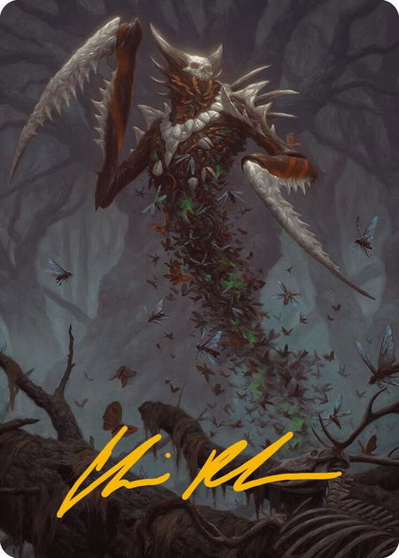 Grist, the Plague Swarm Art Card (Gold-Stamped Signature) - Art Series: Modern Horizons 3 Magic: The Gathering trading card