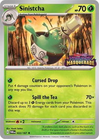Sinistcha - 022/167 (Prerelease) - SV: Scarlet & Violet Promo Cards (SVP) #022/167 - Promo Pokémon Trading Card