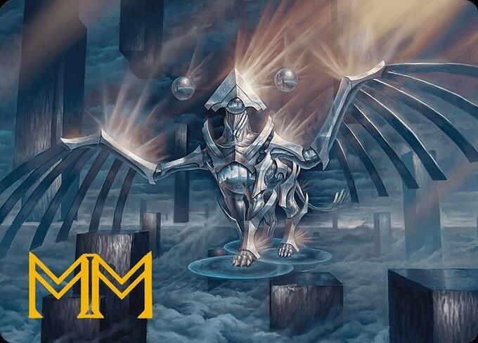 Sphinx of the Revelation Art Card (Gold-Stamped Signature) - Art Series: Modern Horizons 3 Magic: The Gathering trading card