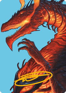 Herigast, Erupting Nullkite Art Card (Gold-Stamped Signature) - Art Series: Modern Horizons 3 (ASMH3) #44 - Special Magic: The Gathering Trading Card
