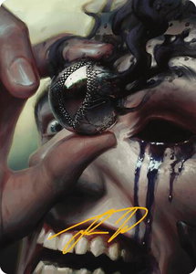 Jet Medallion Art Card (Gold-Stamped Signature) - Art Series: Modern Horizons 3 (ASMH3) #42 - Special Magic: The Gathering Trading Card