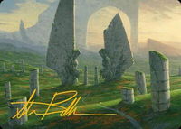 Monumental Henge Art Card (Gold-Stamped Signature) - Art Series: Modern Horizons 3 (ASMH3) #15 - Special Magic: The Gathering Trading Card