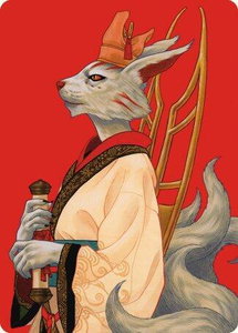 Pearl-Ear, Imperial Advisor Art Card - Art Series: Modern Horizons 3 (ASMH3) #45 - Special Magic: The Gathering Trading Card