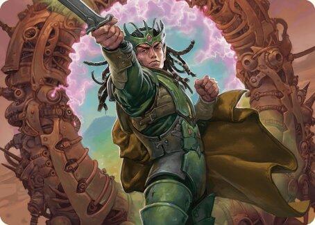 Eladamri, Korvecdal Art Card trading card from Art Series: Modern Horizons 3 Eladamri, Korvecdal Art Card - Art Series: Modern Horizons 3 Magic: The Gathering trading card