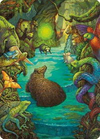 Primal Prayers Art Card - Art Series: Modern Horizons 3 (ASMH3) #39 - Special Magic: The Gathering Trading Card