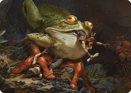 Rampant Frogantua Art Card - Art Series: Modern Horizons 3 Magic: The Gathering trading card