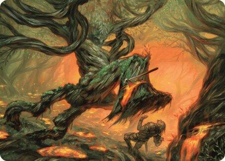 Stump Stomp Art Card trading card from Art Series: Modern Horizons 3 Stump Stomp Art Card - Art Series: Modern Horizons 3 Magic: The Gathering trading card