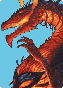 Herigast, Erupting Nullkite Art Card - Art Series: Modern Horizons 3 (ASMH3) #44 - Special Magic: The Gathering Trading Card