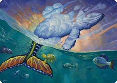 Dreamtide Whale Art Card - Art Series: Modern Horizons 3 (ASMH3) #2 - Special Magic: The Gathering Trading Card
