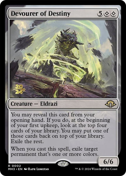 Devourer of Destiny - Prerelease Cards Magic: The Gathering trading card