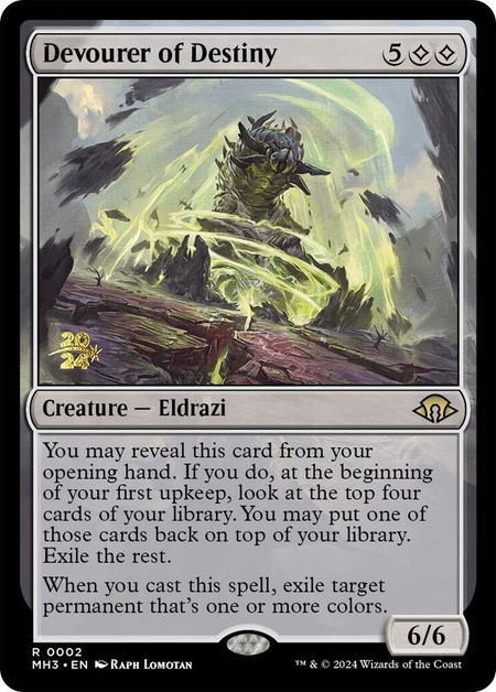 Devourer of Destiny - Prerelease Cards Magic: The Gathering trading card