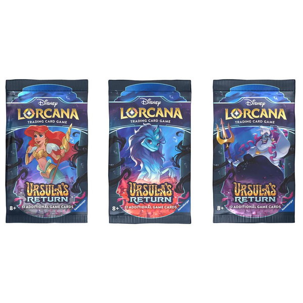 Disney Lorcana: Ursula's Return Booster Pack Art Bundle [Set of 3] - Ursula's Return Disney Lorcana trading card
