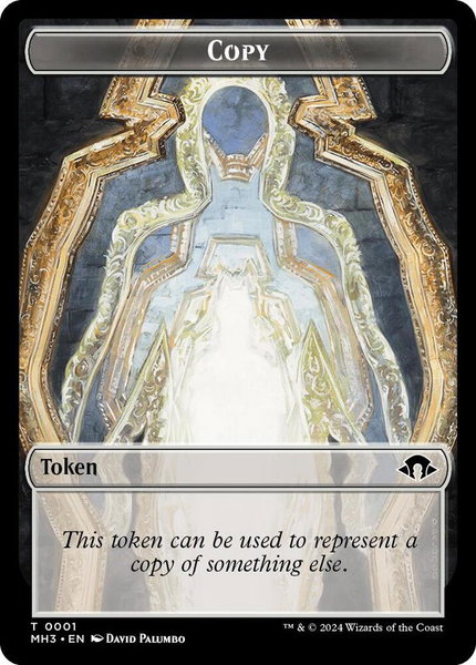 Copy // Treasure Double-Sided Token trading card from Modern Horizons 3 Copy // Treasure Double-Sided Token - Modern Horizons 3 Magic: The Gathering trading card