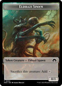 Eldrazi Spawn // Insect (0027) Double-Sided Token - Modern Horizons 3 (MH3) #2 // 27 - Token Magic: The Gathering Trading Card