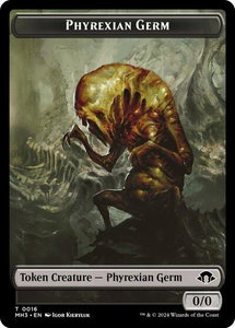 Phyrexian Germ // Phyrexian Golem Double-Sided Token - Modern Horizons 3 (MH3) #16 // 32 - Token Magic: The Gathering Trading Card