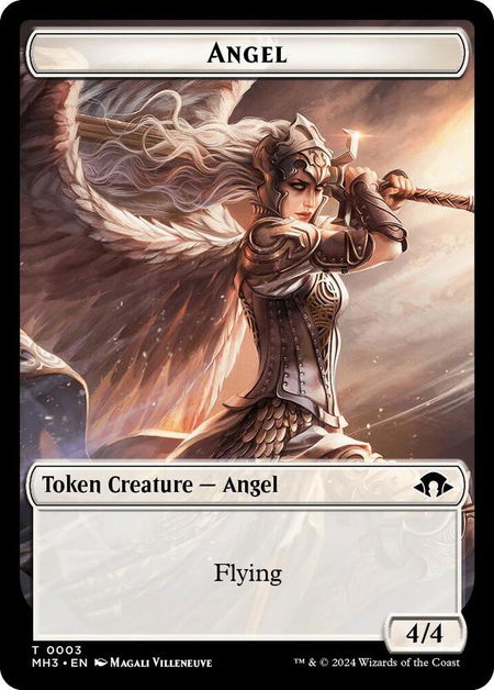 Angel Token trading card from Modern Horizons 3 Angel Token - Modern Horizons 3 Magic: The Gathering trading card